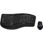 Adesso Wireless Ergonomic Keyboard and Laser Mouse-225-125