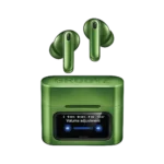 Groovz Active Noise Cancelling Earbuds Touch Screen Case-Green
