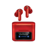 Groovz Active Noise Cancelling Earbuds Touch Screen Case-Red